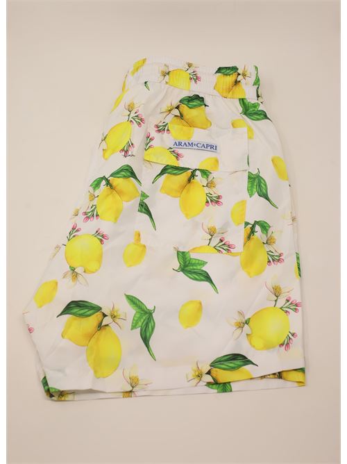 Costume da uomo con limoni Aram Capri | BOXERUOMOLIMONILEMONS